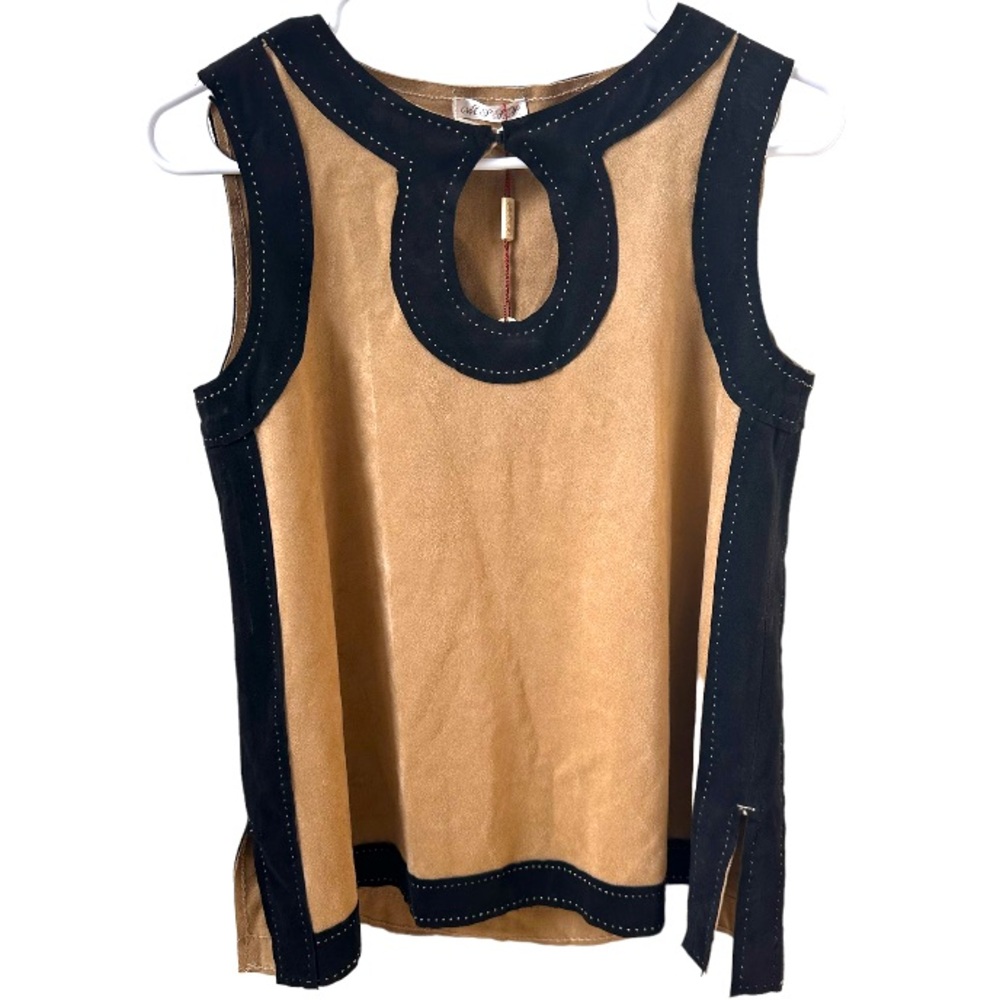 Faux Suede Top